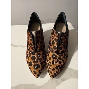 Johnston & Murphy Leopard Calf Hair Booties Shoes‎ Women's sz 8.5